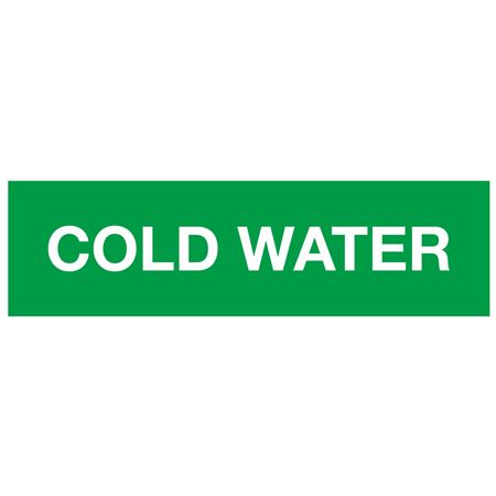 ANSI Pipe Markers Cold Water - Pk/10